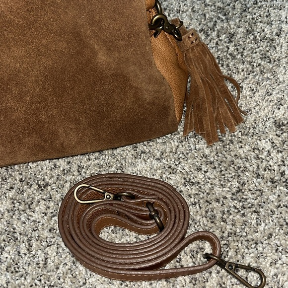 Free People suede crossbody - Picture 2 of 5
